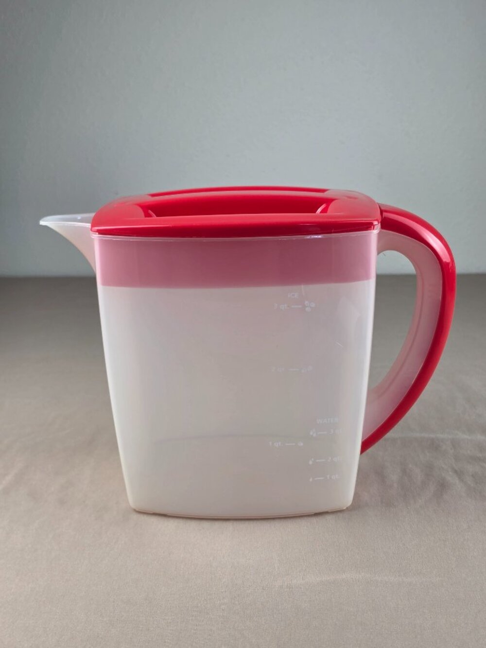 Mr. Coffee Red Iced Tea Maker Rectangle/Square Pitcher 3 QT Replacement TM75